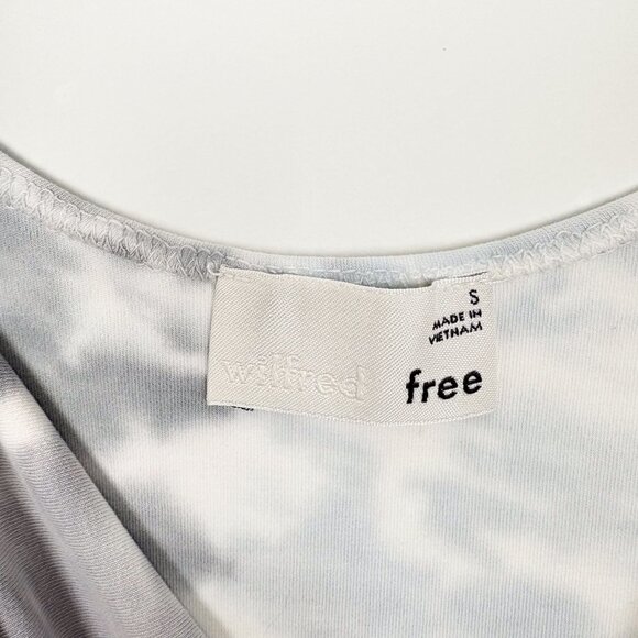 Aritzia Wilfred Free Tie Dye Blue Bodysuit Small - Picture 4 of 5